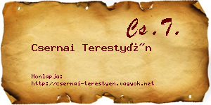 Csernai Terestyén névjegykártya